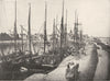 FINISTÈRE. Môle et Quais de Roscoff 1900 old antique vintage print picture