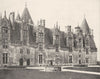 MORBIHAN. Façade Intérieure du Chateau de Josselin 1900 old antique print