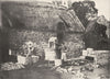 FRANCE. Cour de Ferme Bretonne 1900 old antique vintage print picture