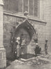 FINISTÈRE. La Fontaine du Folgoat 1900 old antique vintage print picture