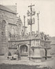 FINISTÈRE. Calvaire de Plougastel- Daoulas 1900 old antique print picture