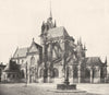 SARTHE. La Ferté- Bernard. Église Notre- Dame 1900 old antique print picture