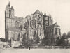 SARTHE. Le Mans. Abside de la Cathédrale 1900 old antique print picture
