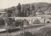 VENDÉE. Vouvent et sa Forêt. Le pont des ouillères, a Mervent 1900 old print