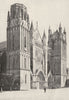 VIENNE. Poitiers. Cathédrale Saint- Pierre 1900 old antique print picture