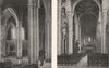 VIENNE. Intérieur de cathédrale St- Pierre; Église- hilaire- le  1900 print