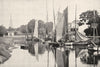 CHARENTE- MARITIME. Port de la Tremblade 1900 old antique print picture