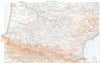 PYRÉNÉES. Région Pyrénéenne 1900 old antique vintage map plan chart