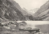 HAUTES- PYRÉNÉES. Gorge D'ossoue. Au fond, le Vignemale 1900 old antique print