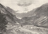 HAUTES- PYRÉNÉES. Ensemble du Cirque de Gavarnie 1900 old antique print