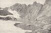 HAUTES- PYRÉNÉES. Lac Glacé du Mont Perdu 1900 old antique print picture