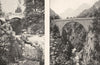 HAUTES- PYRÉNÉES. Bords Gave; Pont Napoléon, Saint- Sauveur 1900 old print