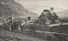 HAUTES- PYRÉNÉES. Vue Générale de Lourdes 1900 old antique print picture