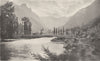 ARIÈGE. Vallée D'orlu. L'oriége 1900 old antique vintage print picture