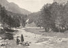HAUTES- PYRÉNÉES. Val de Jéret, en amount de Cauterets 1900 old antique print