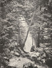 HAUTE- GARONNE. Environs de Luchon. Cascade du Gouffre D'enfer 1900 old print
