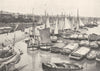 GIRONDE. Le Quai de Bourgogne, a Bordeaux 1900 old antique print picture
