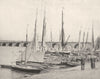 GIRONDE. Bordeaux. Quai de la Garonne et Grand- Pont 1900 old antique print