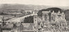 PYRÉNÉES- ATLANTIQUES. Le Chateau et le Gave de Pau 1900 old print