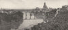 TARN. Albi et le cours du Tarn 1900 old antique vintage print picture