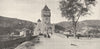LOT. Cahors. Entrée du Pont Valentré 1900 old antique vintage print picture