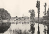 DORDOGNE. Les Bords de L'isle a Périgueux 1900 old antique print picture