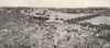 GIRONDE. Panorama de Bordeaux 1900 old antique vintage print picture
