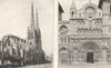 GIRONDE. Bordeaux. Cathédrale Saint- André; Portail L'église Sainte- Croix 1900