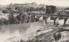 AUDE. La Cité de Carcassonne, Vue des Bords de L'aude 1900 old antique print