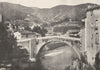 GARD. Le vigan. Vieux Pont sur L'arre 1900 old antique vintage print picture