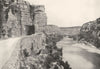 ARDÈCHE. Défilés de L'ardèche, a Ruoms 1900 old antique vintage print picture