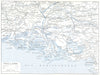 RHÔNE. Delta du Rhône 1900 old antique vintage map plan chart