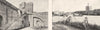 GARD. Aiguesmortes. Tour Bourguignons; Tour constance canal 1900 old print