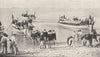 FRANCE. Manoeuvre de Débarquement 1900 old antique vintage print picture