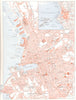 BOUCHES- DU- RHÔNE. Marseille; Inset map of Méditerranée 1900 old antique