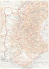 FRANCE. Les Alpes Grandes Voies de Communication 1900 old antique map chart