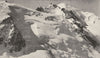 HAUTE- SAVOIE. Le Mont blanc et le Mont Maudit 1900 old antique print picture