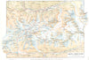 HAUTE- SAVOIE. Massif du Mont- blanc 1900 old antique vintage map plan chart