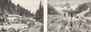 ARGENTIÈRE. Moulin Sur Route D'; Table Naturelle Glacier du Talèfre 1900 print