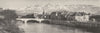 ISÈRE. La Chaine de Belledonne vue de Grenoble 1900 old antique print picture