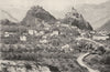 SWITZERLAND. Sion en Valais. Haute Vallée du Rhône 1900 old antique print