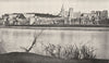 VAUCLUSE. Avignon. Rhône, Terrasse doms Chateau papes 1900 old antique print