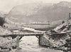 ISÈRE. Vallée Supérieure de L'isère. Bassin de Tignes 1900 old antique print