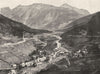 HAUTES- ALPES. Vallée de la Durance, Près de Briançon 1900 old antique print
