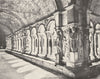 BOUCHES- DU- RHÔNE. Arles. Galerie du Cloitre de Saint- trophime 1900 print