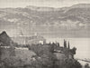 SAVOIE. Abbaye de Hautecombe et lac du Bourget (Savoie)  1900 old print