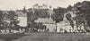 ISÈRE. Uriage. Le Chateau et L'etablissement thermal 1900 old antique print