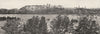 VAUCLUSE. Avignon. Le Palais des papes et le cours du Rhône 1900 old print