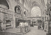 AIN. Le Choeur et les Tombeaux de L'Église de Brou 1900 old antique print