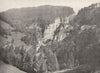 DOUBS. Le Col des Roches (Frontière Franco- Suisse)  1900 old antique print